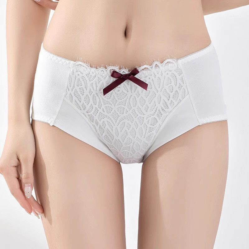 Factory wholesale large size underwear ladies fat mm large waist briefs cotton breathable 200kg lace