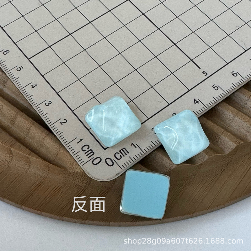 女款冰透水晶五星爱心diy树脂配件饰品手工耳夹吊坠配饰材料批发|undefined
