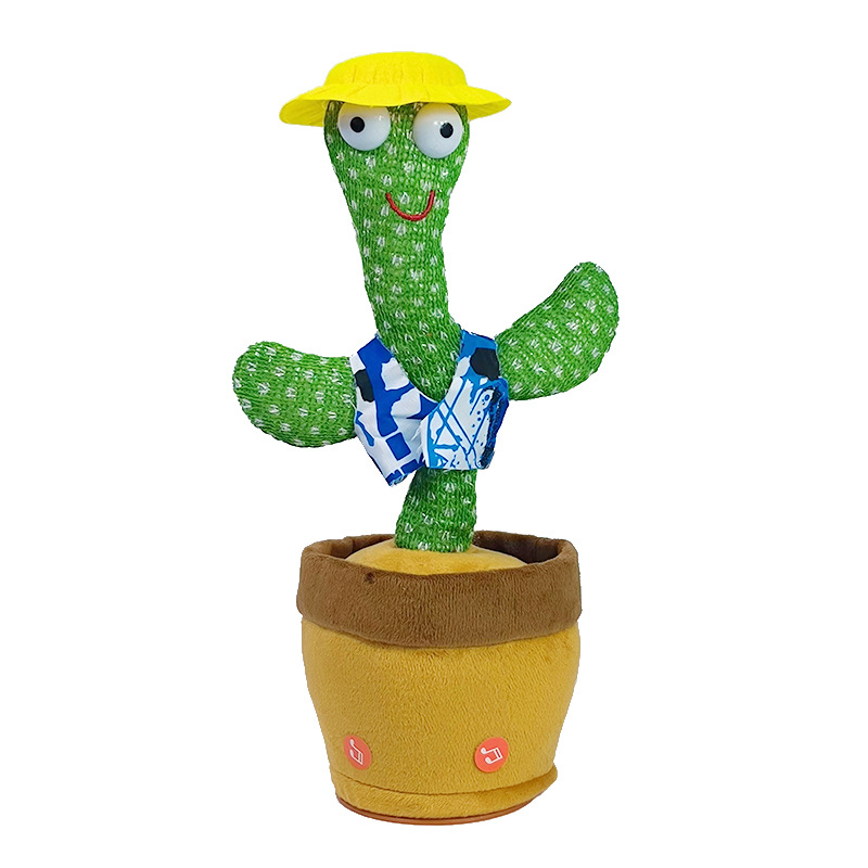 Bailando cactus juguete aprender a hablar y cantar muñeca torcida TikTok red arena roja talla mágica regalo de cumpleaños