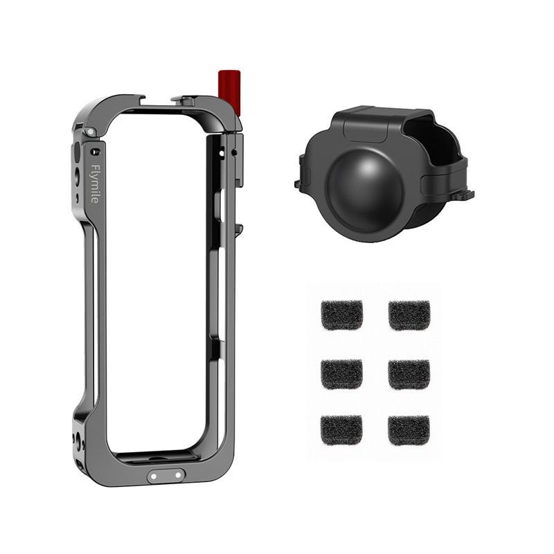 Flymile は、Insta360 X5 メタルフレームスポーツカメラアンチバンプウサギケージアクセサリーに適しています。|undefined