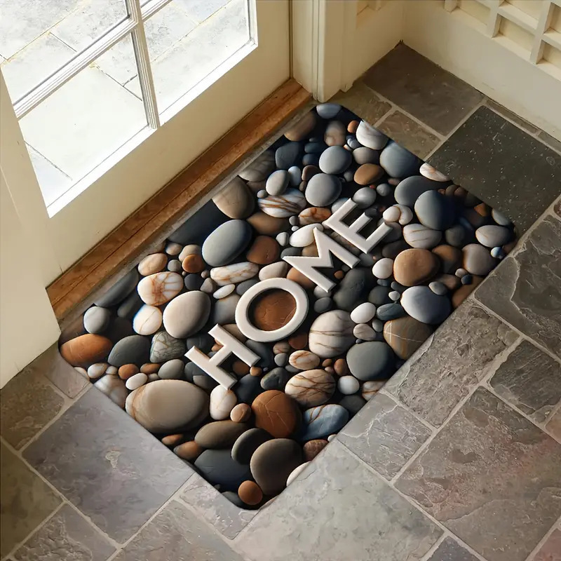 Casual Letter Diatom Ooze Carpet Bathing display picture 4