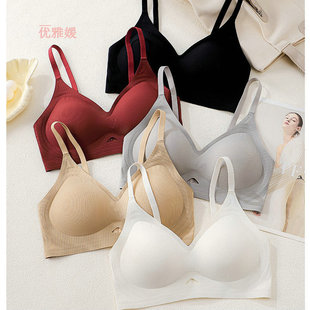 Cross-Border Seamless Outward Expansion Round Breast Small Breast Enlargement Underwear Women's Thickened Push-Up Anti-Sagging Breast Reduction Bra