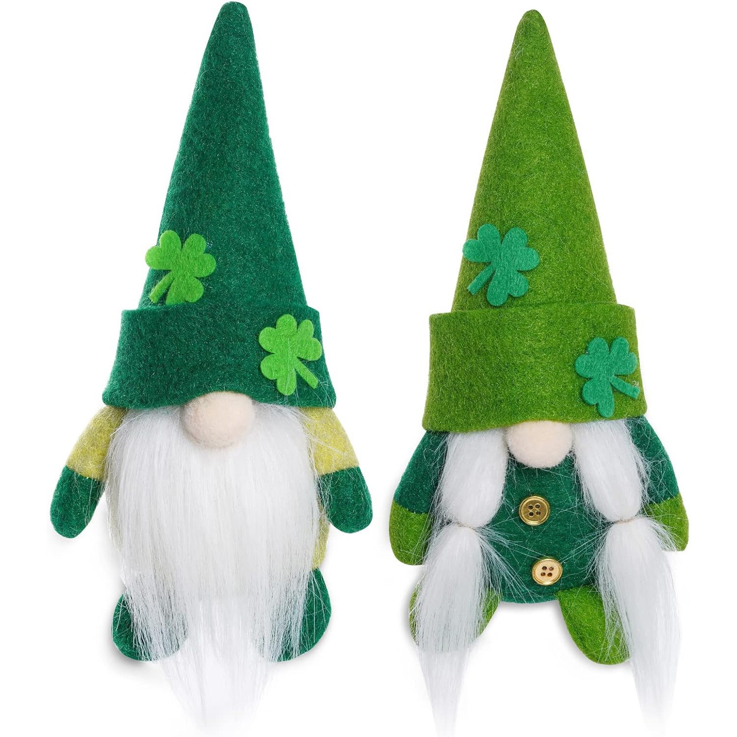 Día de San Patricio muñeca sin rostro decoración muñeca irlandesa día trébol Rudolf tema Fiesta Decoración