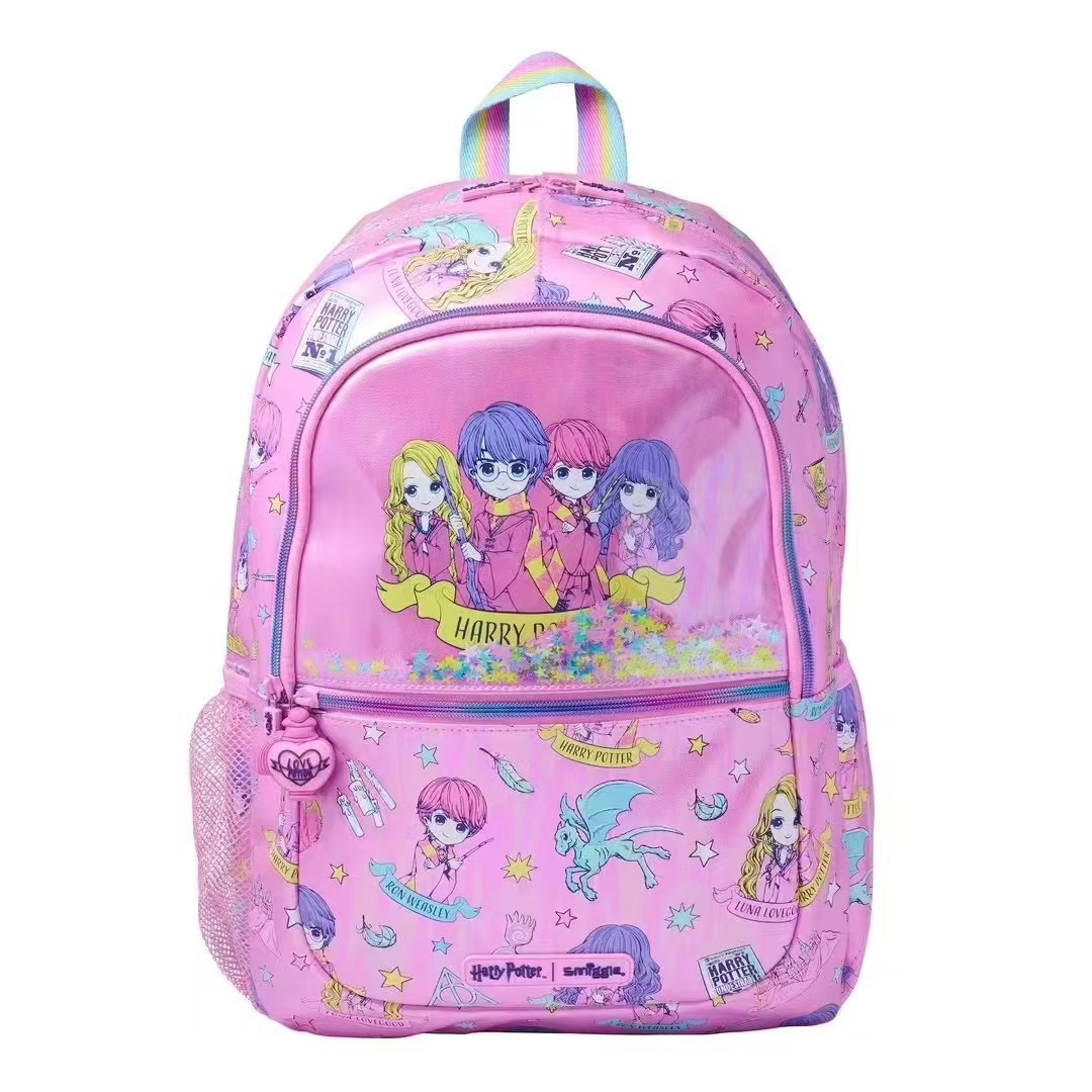Smiggle grande kt Stitch mochila de gran capacidad de descompresión de doble hombro de dibujos animados