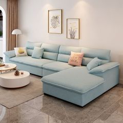 w! 2024 new technology cloth sofa simple modern small apartment living room cream style cat scratch leather latex fabric sofa