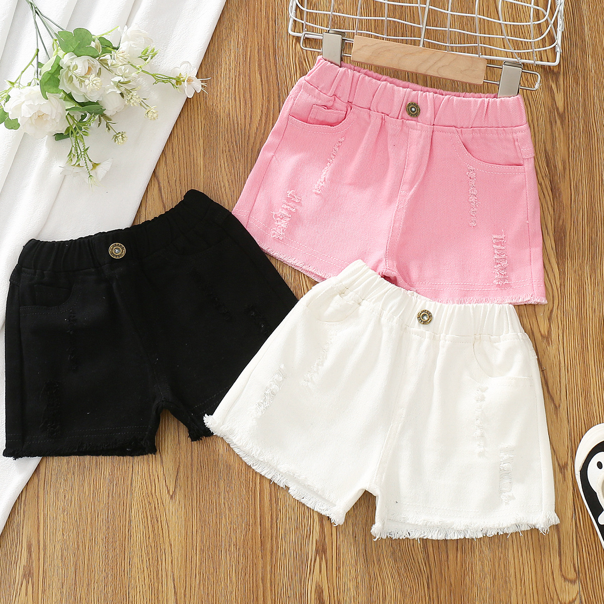 Хлопковые летние шорты, детские штаны, в западном стиле