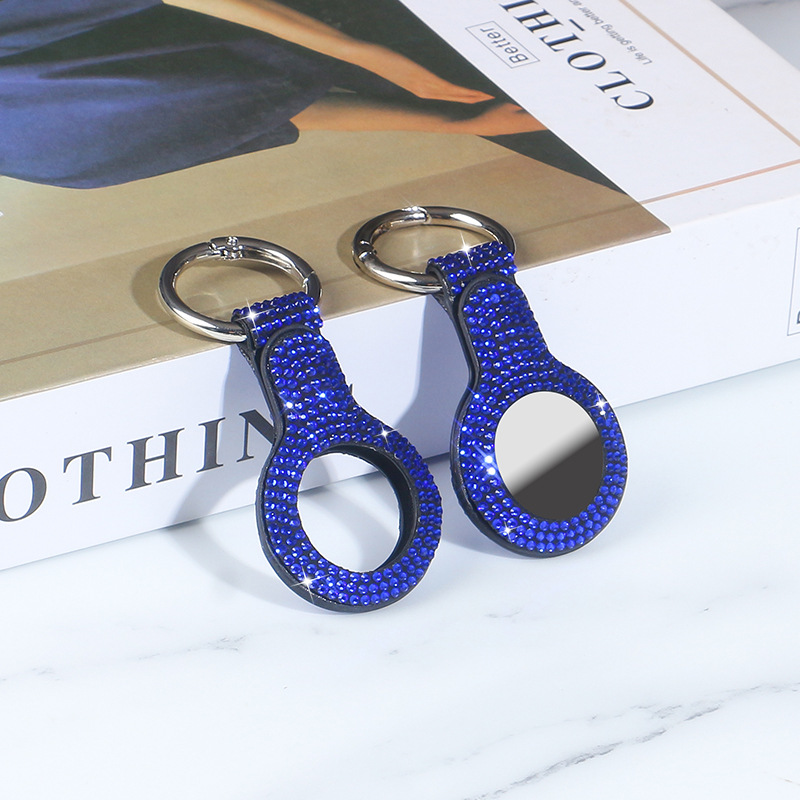 Airtag protective cover-double hole blue diamond