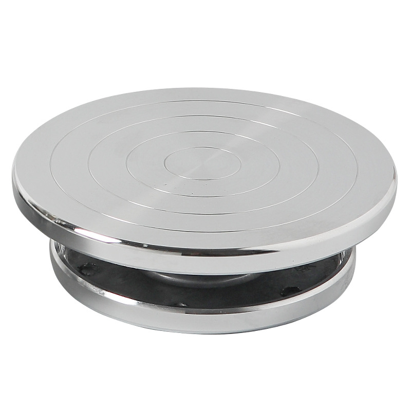 Fuente de la fábrica de Jingdezhen tianmud de cerámica de aleación de aluminio manual de la placa giratoria de cerámica herramientas de fabricación de doble cara disponible al por mayor