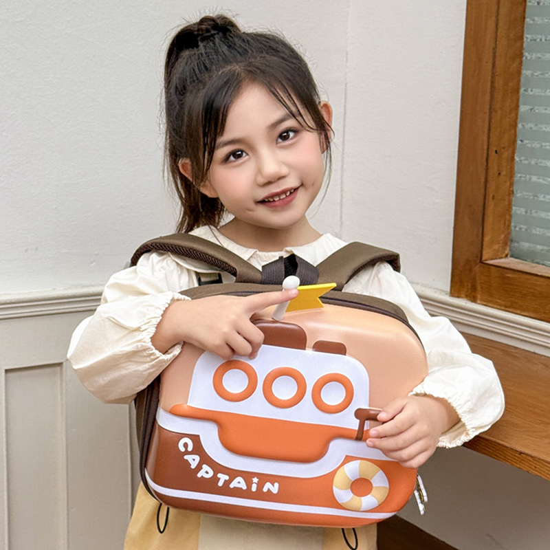 Mochila infantil transfronteriza de dibujos animados tridimensionales para niños mochila de jardín de infantes otoño nueva mochila transpirable preescolar para niñas