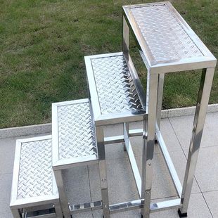 加厚不锈钢踏步梯台阶梯凳子小楼梯子一步二步三步梯四步五步家用-阿里巴巴