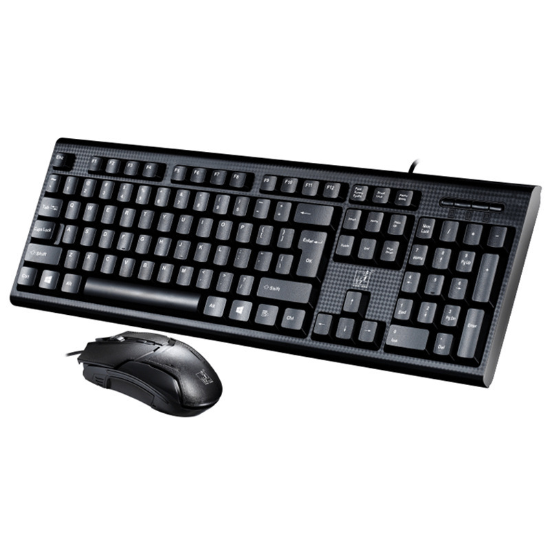 追光豹Q9有線USBキーボードノートデスクトップビジネスゲームキーボードマウスセットクロスボーダー|undefined