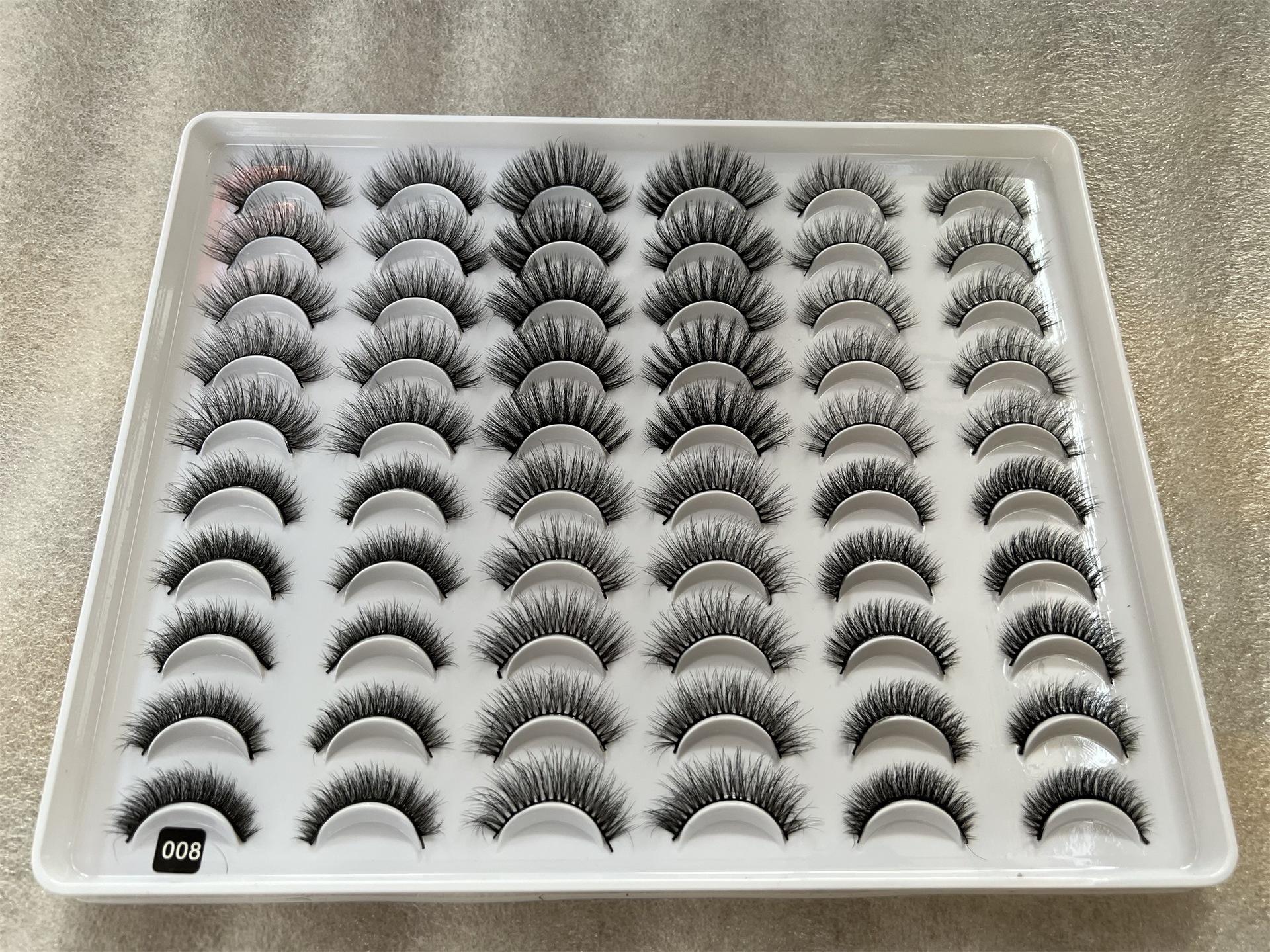 30 pares de comercio exterior Venta caliente mullido grueso imitación pelo de visón pelo de explosión europeo y americano rizado pestañas desordenadas