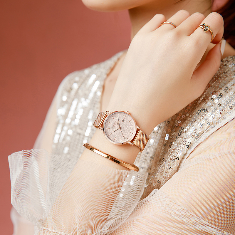 Regalo de Navidad Reloj para Mujer Conjunto con Caja de Regalo Reloj Impermeable Avanzado y de Moda Reloj Full Sky Star para Mujer_voghion.com