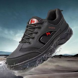 2025 New Hiking Shoes Men's Sports Shoes Casual, Plaid, Breathable and Easiest for Match Travel Outdoor Wear-Resistant Work Men's Shoes