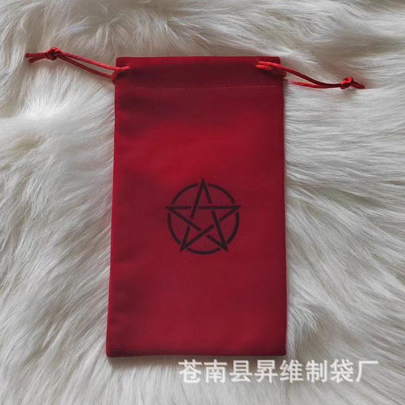 Bolsa de franela roja 11.5*18cm