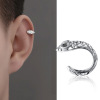 Klein blue ear clip no ear pierced earrings men's unique neutral wind ear bone lever Han Chao cool street wind earrings