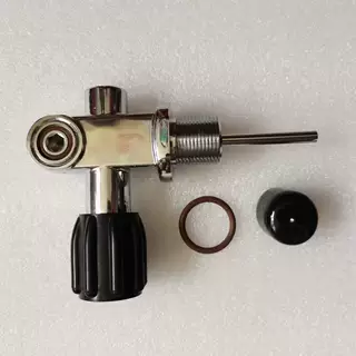 潜水瓶头阀门潜水阀门3/4NPSM200BAR钢瓶铝瓶用阀芯密封氧气专用
