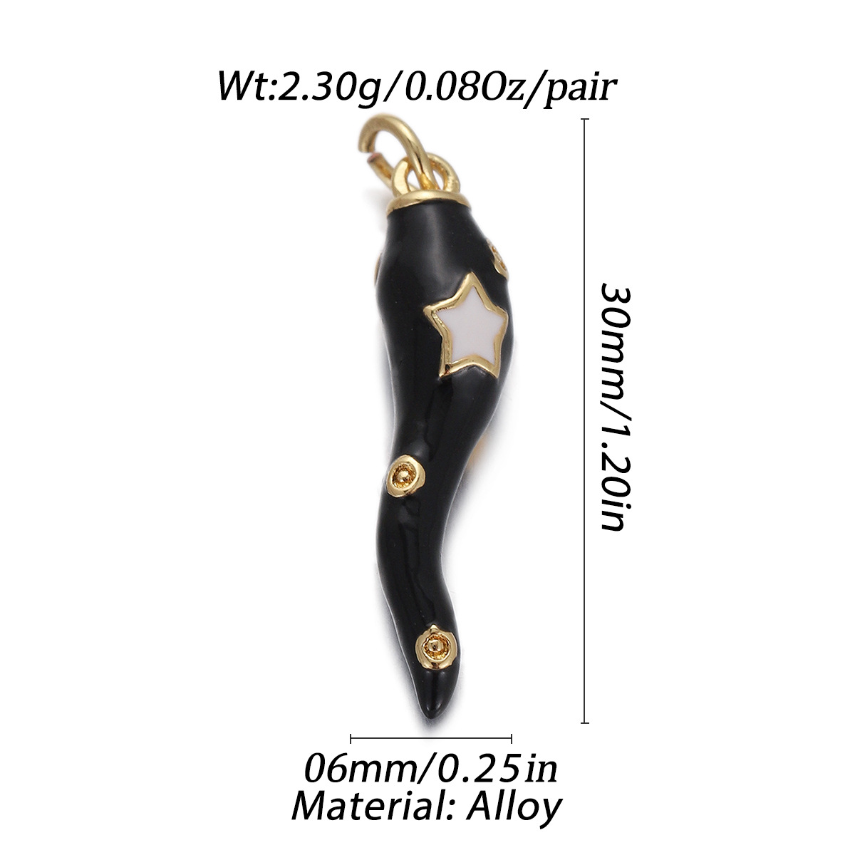4g Weight Pendant Jewelry Making Type Gold Plated Plating Material 1 Piece Quantity Daily Occasion Copper Material Star, Heart Shape Pattern Women's Gender Enamel Design Simple Style Style 1 Piece Copper Gold Plated Star Heart Shape Pendant 6