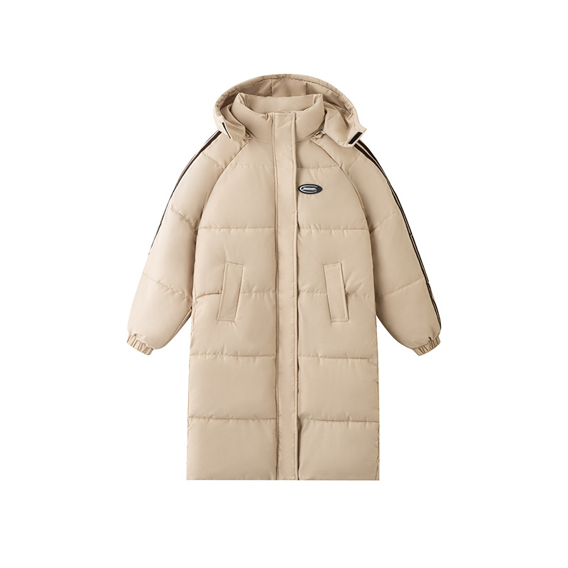 2025 ropa de algodón larga de mujer invierno nuevo suelto estilo coreano colegial grueso chaqueta con capuchón sobre la rodilla chaqueta de algodón image 5