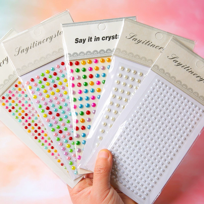 DIY акриловый кристалл драгоценный камень наклейка ins милая девушка 3D стерео паста материал для украшения мобильного телефона маленькая наклейка