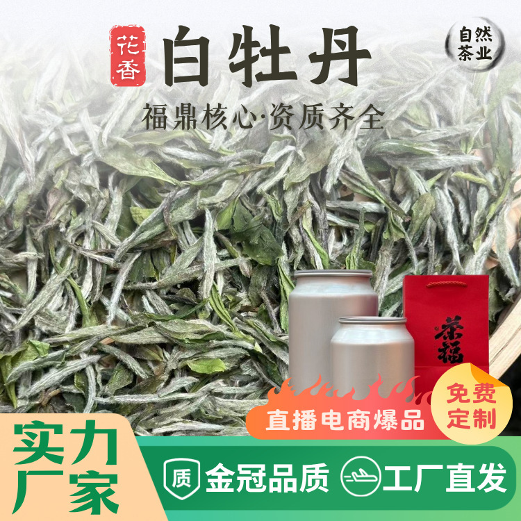 2025 White Peony Fuding Wilderness White Tea Premium Peony King E-Commerce Free Sample Dropshipping Collaboration