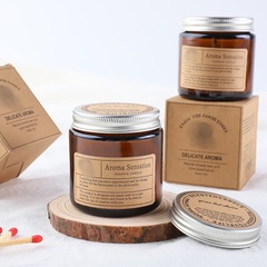 香薰蠟燭批發創意伴手手工大豆蠟精油無煙香氛蠟燭擺件玻璃杯