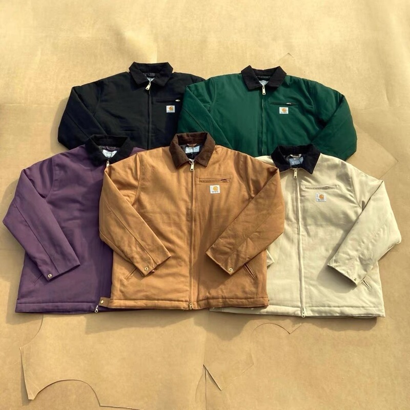 Cross-Border Plus-Size Carhartt Thick Canvas Jacket Autumn and Winter Detroit Heavy-Duty Lapel Cold-Proof Warm Workwear Jacket Cross-Border Plus-Size Carhartt Thick Canvas Jacket Autumn and Winter Detroit Heavy-Duty Lapel Cold-Proof Warm Workwear Jacket