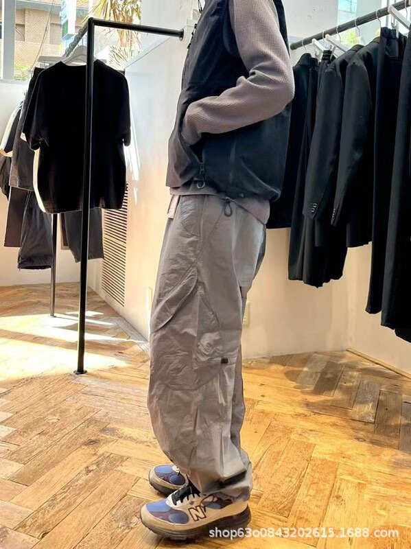 原厂高品质GW高端系列弯刀立体剪裁伞兵口袋休闲裤男女款运动长裤|undefined