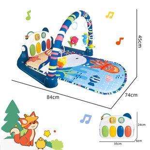 Cross-Border Supermarkets Specialize in Baby Pedal Pianos, Multi-Functional Early Education Music, Newborn Baby Fitness Racks, Crawling Mat Toys