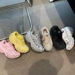 欧货榴莲底轮胎柳钉老爹鞋女新款厚底增高休闲坦克鞋