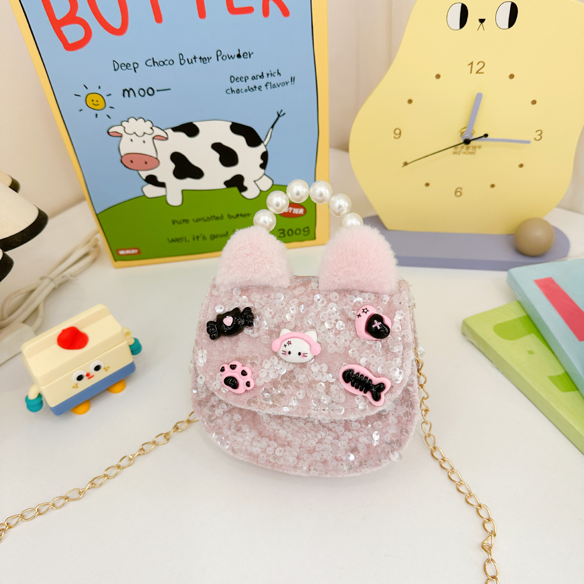 Bonito bolso de niños en línea nueva moda extranjera bebé niña princesa cambio de hombro mochila de moda