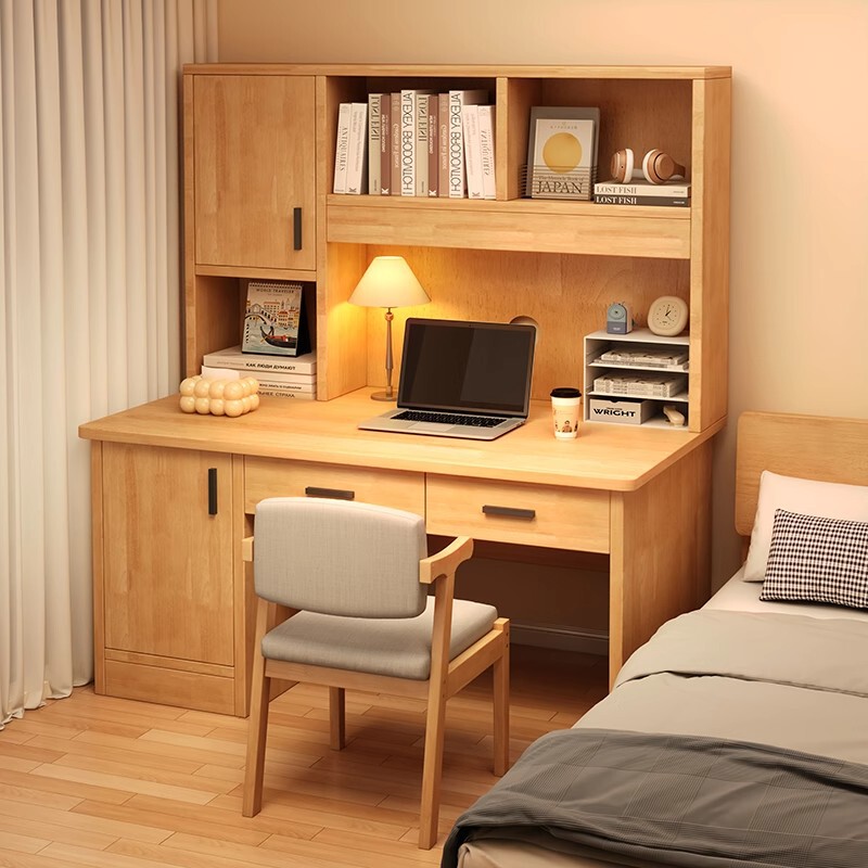 Desk Bookshelf Integrated Table Storage Cabinet Bedroom Home Computer Desk Adult Learning Writing Table Simple Office Desk