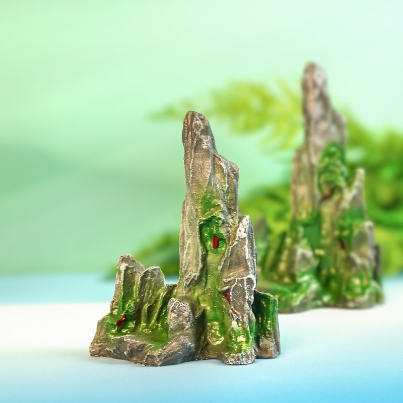 Especializado transfronterizo para simulación de pequeñas rocallas, decoración de paisajismo de peceras, decoración de mesa de comedor china de hotel, decoración de plataforma giratoria, paisaje de acuario