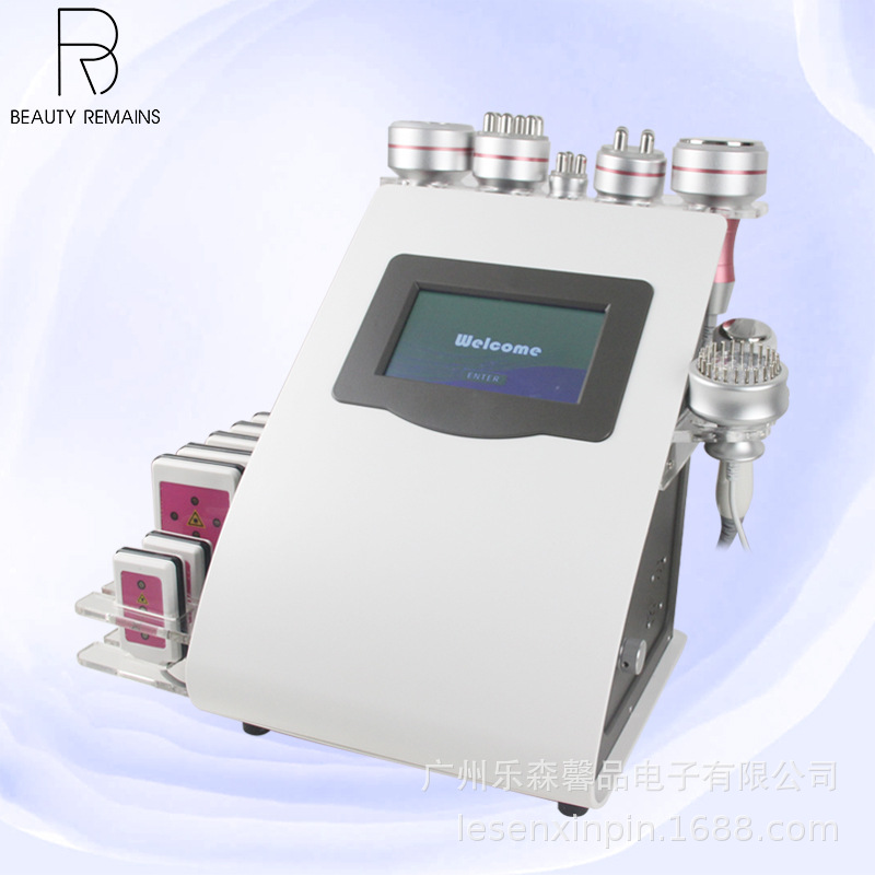 九合一塑形爆脂仪超声波多功能体脂振脂仪RF射频塑形美容仪器工厂