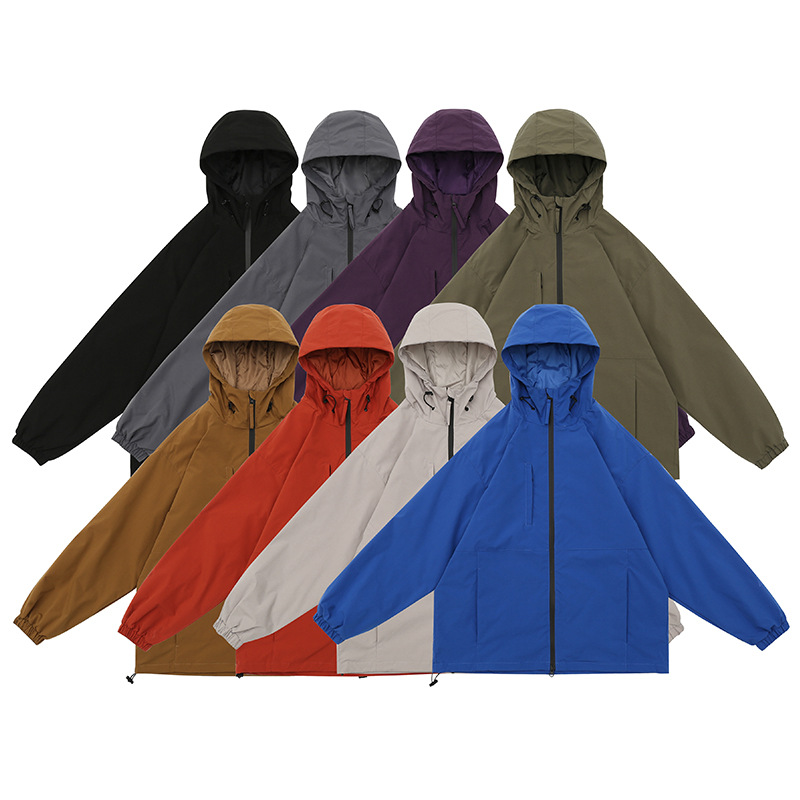 Rumeng DuPont chaqueta de tres pruebas de primavera y otoño chaqueta de camping al aire libre impermeable transpirable montañismo traje pareja color sólido