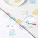 Color Push Clip Transparent Small Clip Office File Sliding Clip Student Test Paper Data Storage Fixed Push Clip