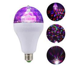 跨境新款旋转舞台灯七彩水晶魔球灯声控迪斯科灯6彩舞台KTV蹦迪灯