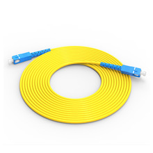 3米SC-SC光纖跳線單模單芯長度可定熔接光纖尾纖連接線