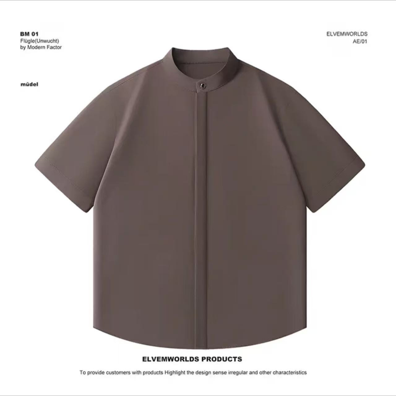 Brown short sleeves
