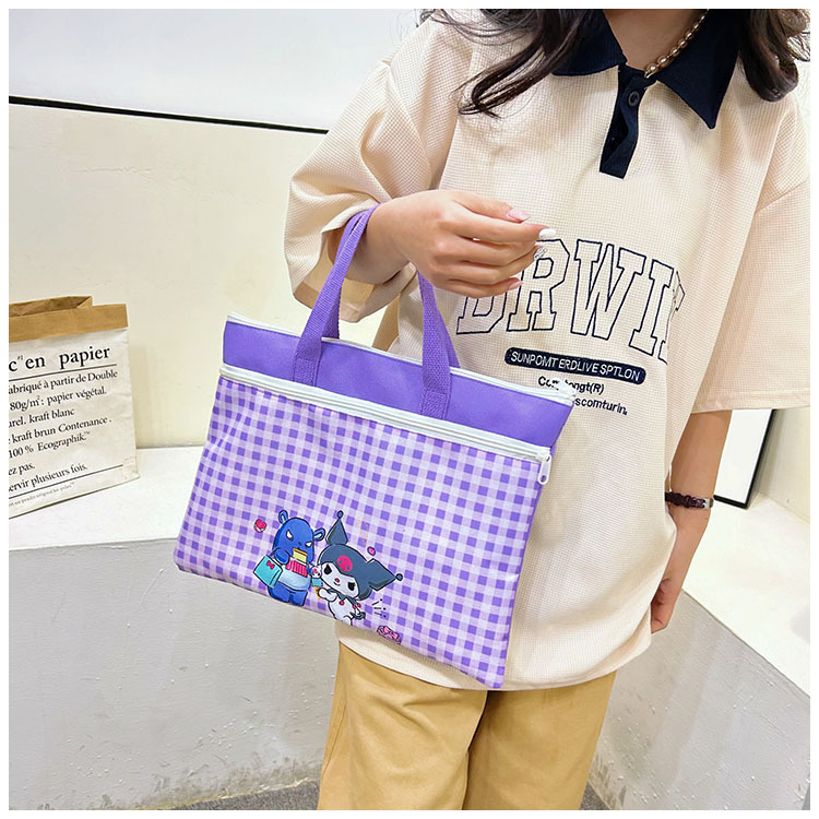 The new Spring 2024 Stardelo minimalist cartoon large-capacity student handbag, study materials and tutorial bag undefined