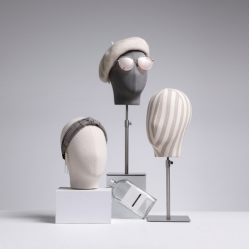 Headwear model head prop display rack clothing store window display rack fake head fake wig stand male and female accessories head mold