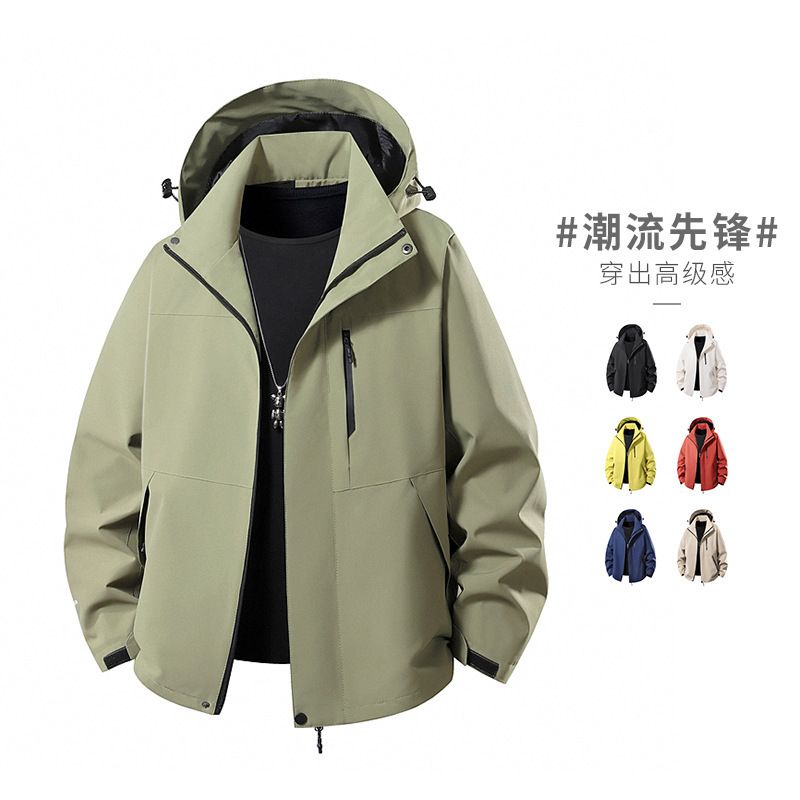 冲锋衣男单冲户外防风潮牌登山服2025新款秋冬季夹克外套男女同款|undefined