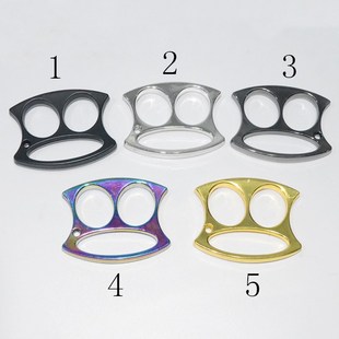 Flat finger buckle key chain non-four-finger women's anti-wolf self-defense supplies big mouth two-finger buckle emergency window breaker
