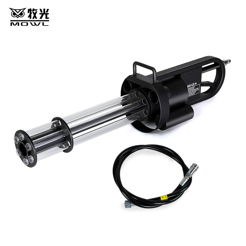 Gatling dióxido de carbono columna de aire pistola de Bar atmósfera accesorios de CO2 giratoria discoteca portátil atmósfera luminosa pistola