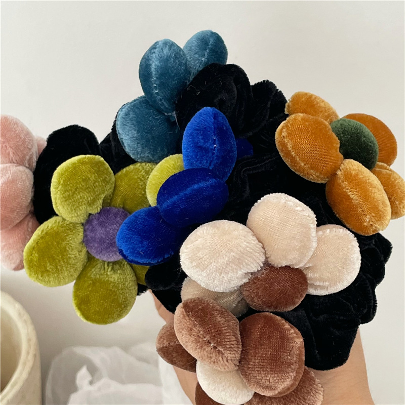 Fashion Flower Cloth Hair Tie display picture 3