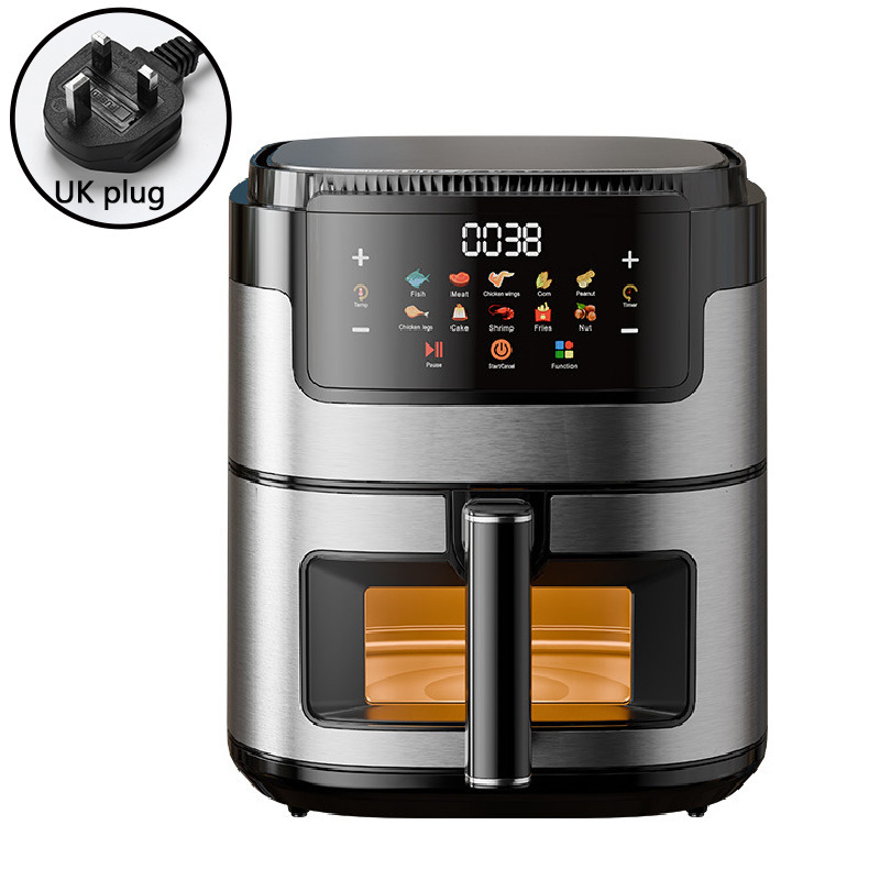2025年新款15L可视空气炸锅触摸彩屏电炸锅无痕涂层Air fryer110V|undefined