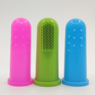 Cross-border Pet Toothbrush Finger Set Dog Silicone Finger Toothbrush Cleaning Finger Set Cat Oral Cavity Cleaning Finger Head Brush