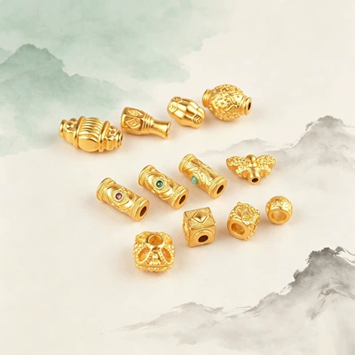 Zərgərlik ara hissələri — beads and spacers with
