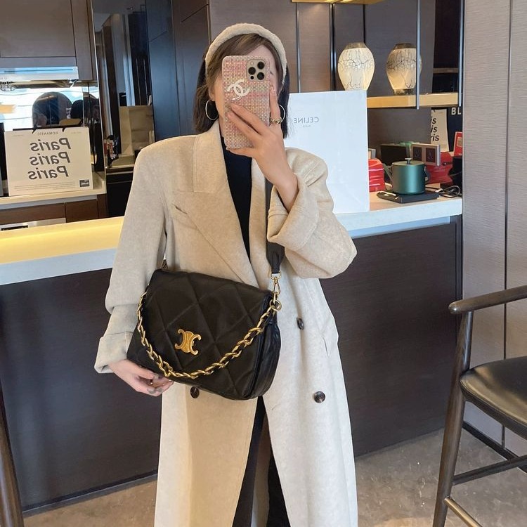 Arco del triunfo tote bolso 2024 nueva cadena de axilas femeninas bolso perezoso estilo de ocio lingge bolso de hombro de gran capacidad