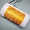 Satin bright yellow dragon (white fur)